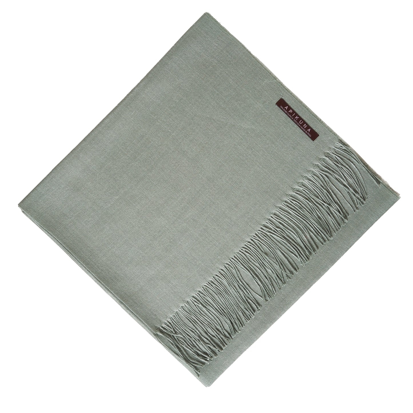 Pashmina 70% Baby-Alpakawolle & 30% Seide Mintgrün