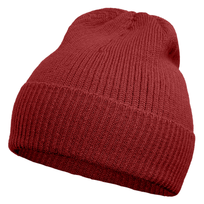 Mütze aus 100 % Baby-Alpakawolle - Rot
