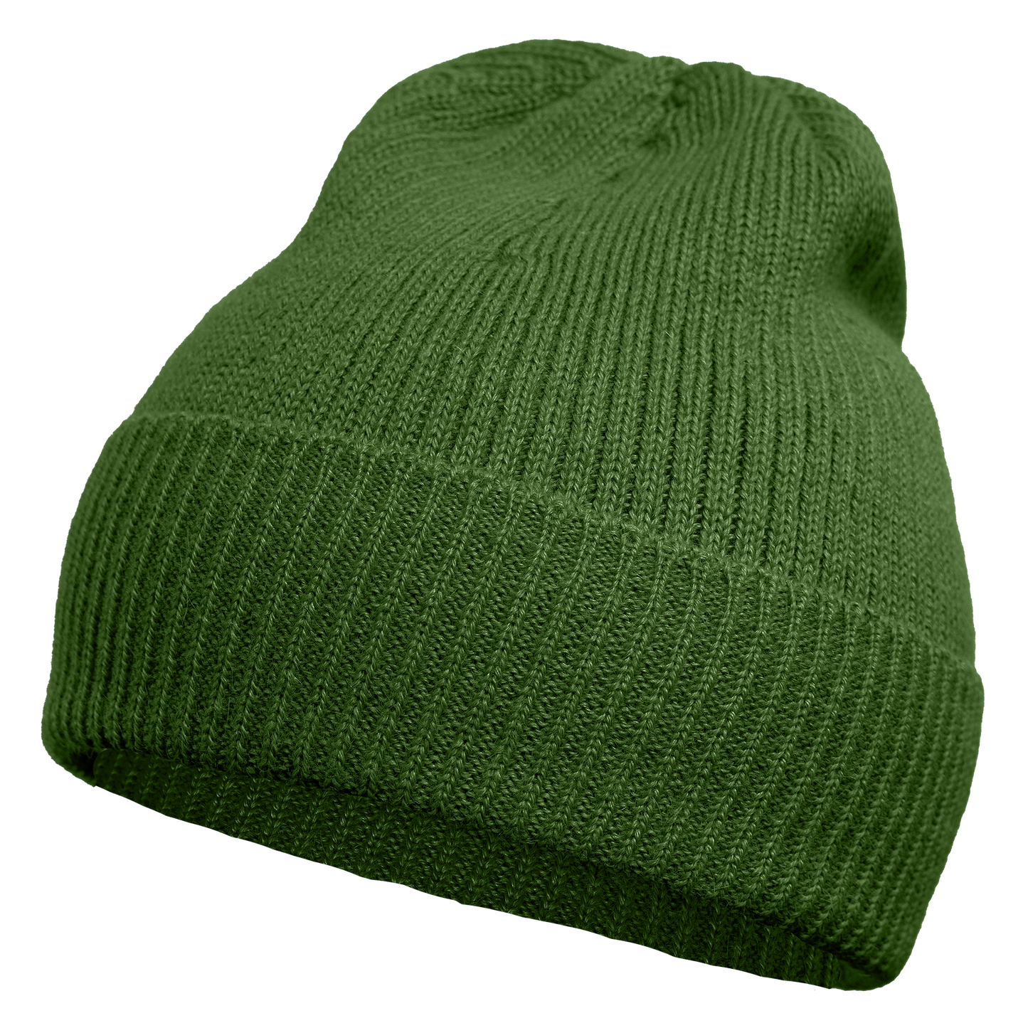 Mütze aus 100 % Baby-Alpakawolle - Olivgrün