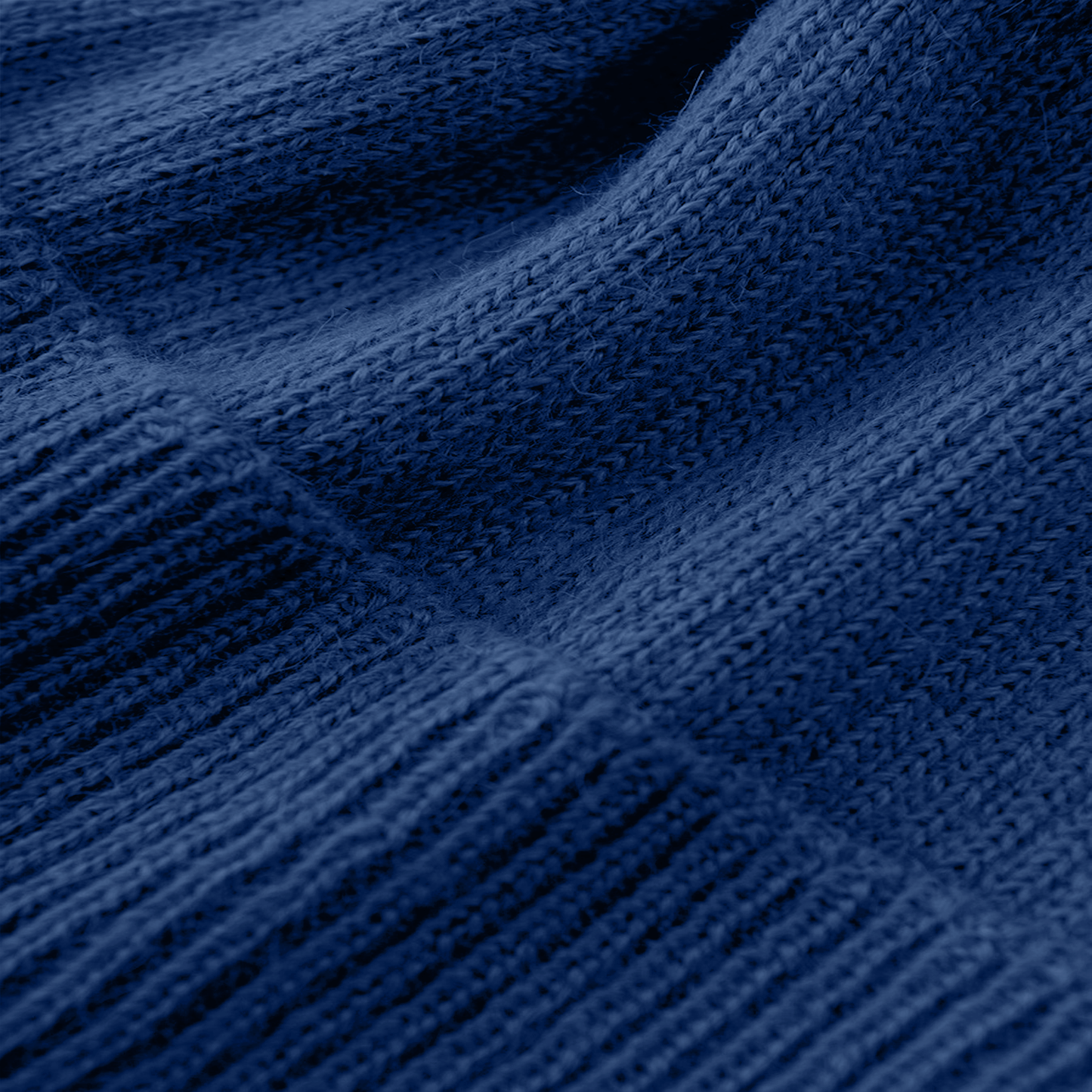 Mütze aus 100 % Baby-Alpakawolle - Blau