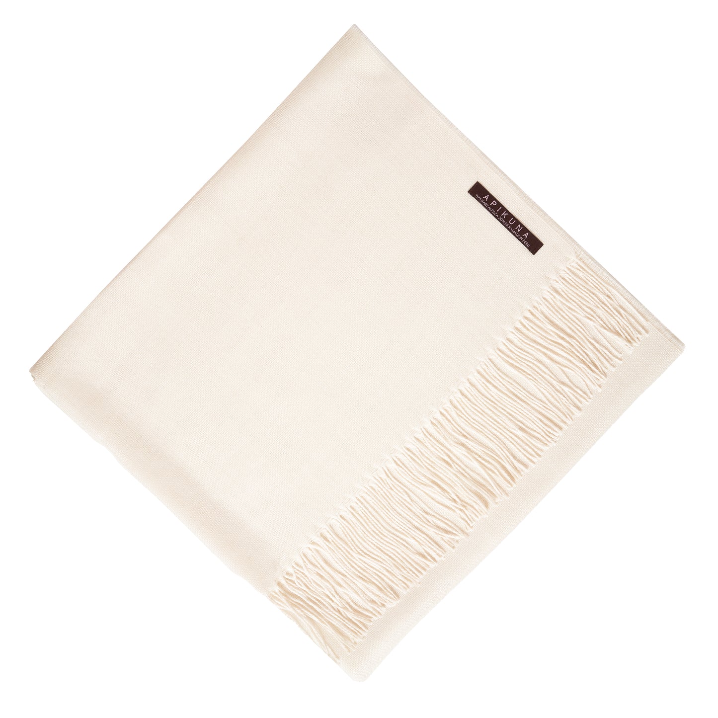 Pashmina 70% Baby-Alpakawolle & 30% Seide Elfenbein