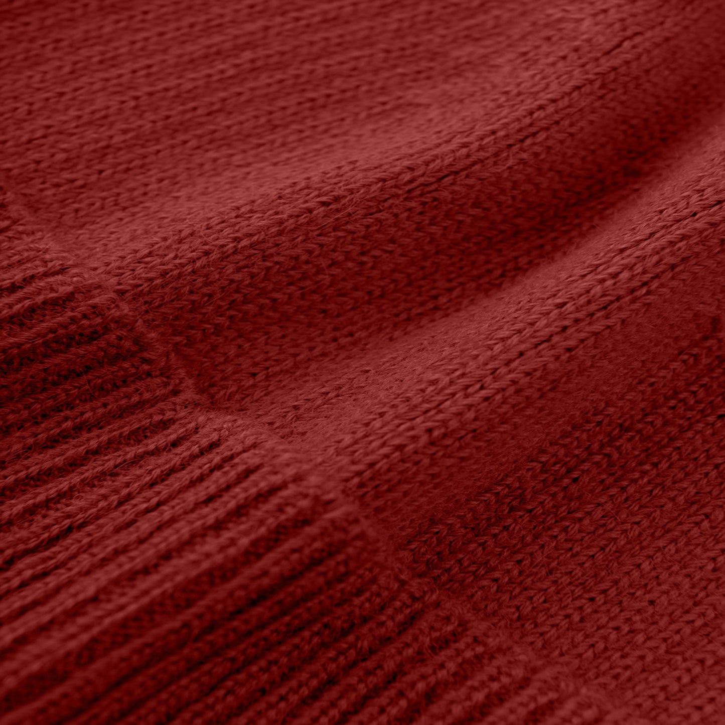 Mütze aus 100 % Baby-Alpakawolle - Rot