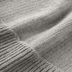 Mütze aus 100 % Baby-Alpakawolle - Hellgrau