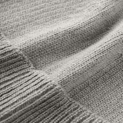 Mütze aus 100 % Baby-Alpakawolle - Hellgrau