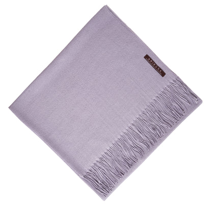 Pashmina 70% Baby-Alpakawolle & 30% Seide Flieder