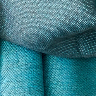 Doubleface-Pashmina aus 70 % Baby-Alpakawolle & 30 % Seide - Blau