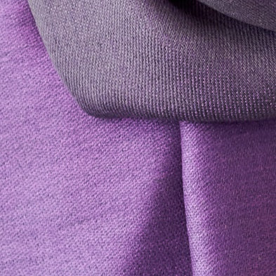 Doubleface-Pashmina aus 70 % Baby-Alpakawolle & 30 % Seide - Lila