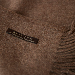 Decke aus 100 % Baby-Alpakawolle – Braun