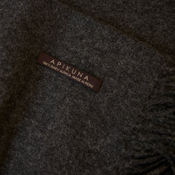 Decke aus 100 % Baby-Alpakawolle – Dunkelgrau