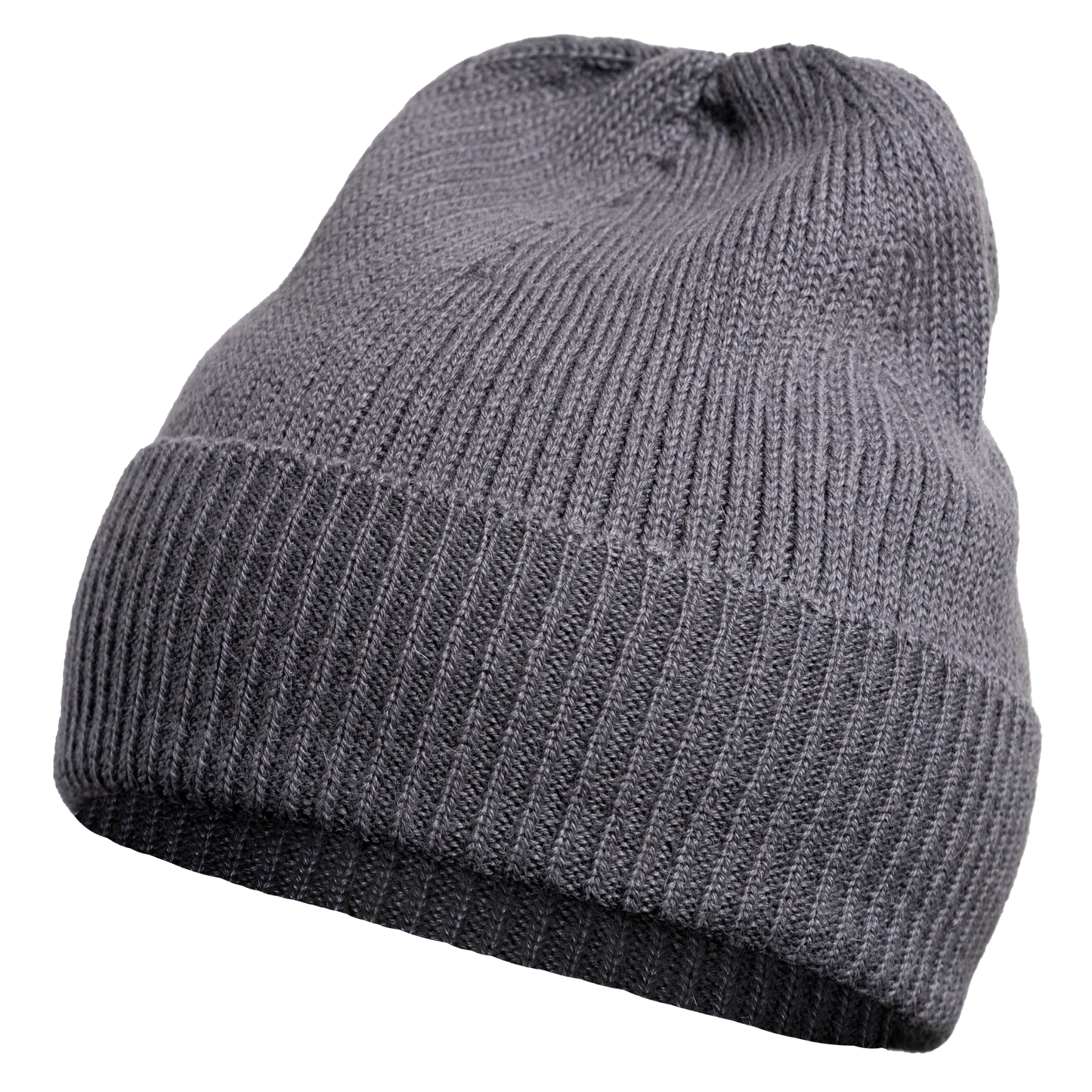 Mütze aus 100 % Baby-Alpakawolle - Grau