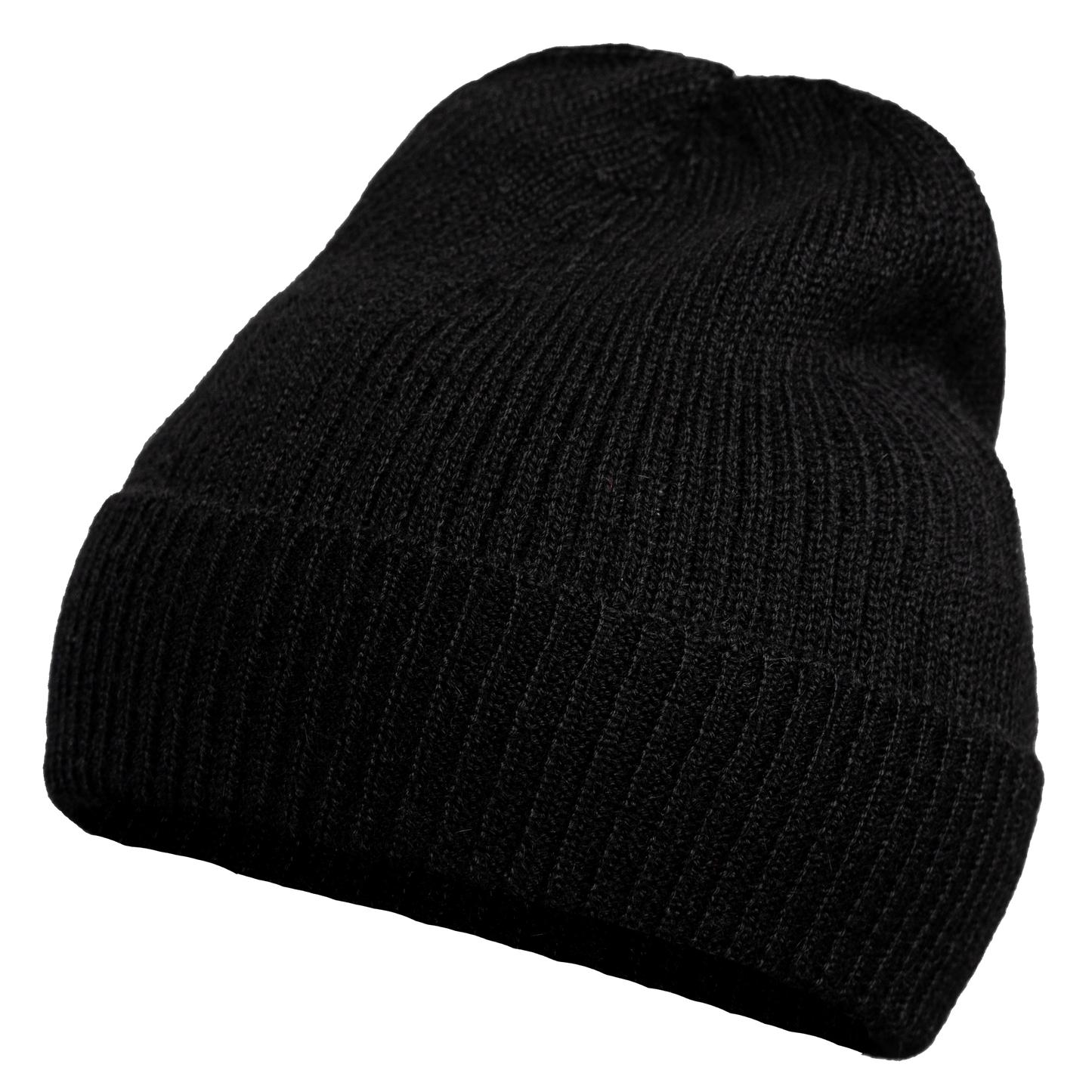 Mütze aus 100 % Baby-Alpakawolle - Schwarz