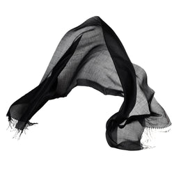 Pashmina 70% Baby-Alpakawolle & 30% Seide Schwarz