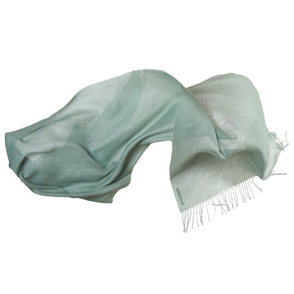 Pashmina 70% Baby-Alpakawolle & 30% Seide Mintgrün