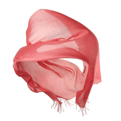 Pashmina 70% Baby-Alpakawolle & 30% Seide Korallenrot