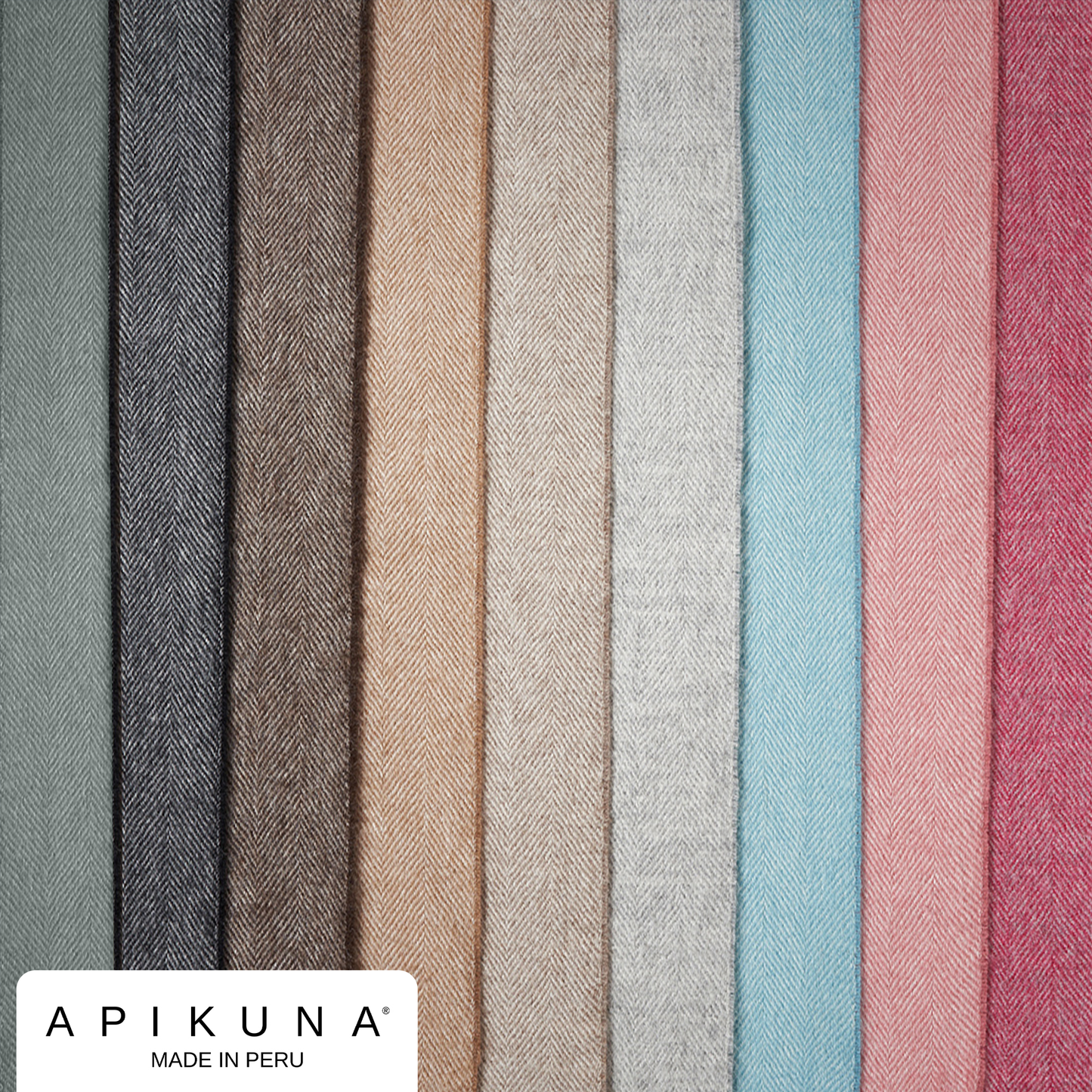 Schal aus 100 % Baby-Alpakawolle – Rosa