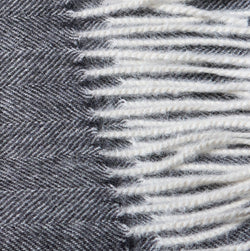 Schal aus 100 % Baby-Alpakawolle – Anthrazit