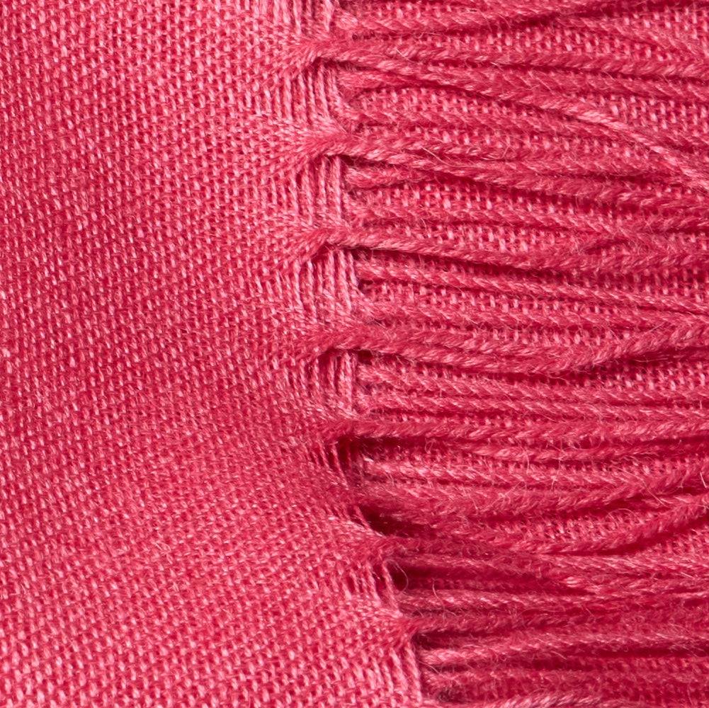 Pashmina 70% Baby-Alpakawolle & 30% Seide Korallenrot