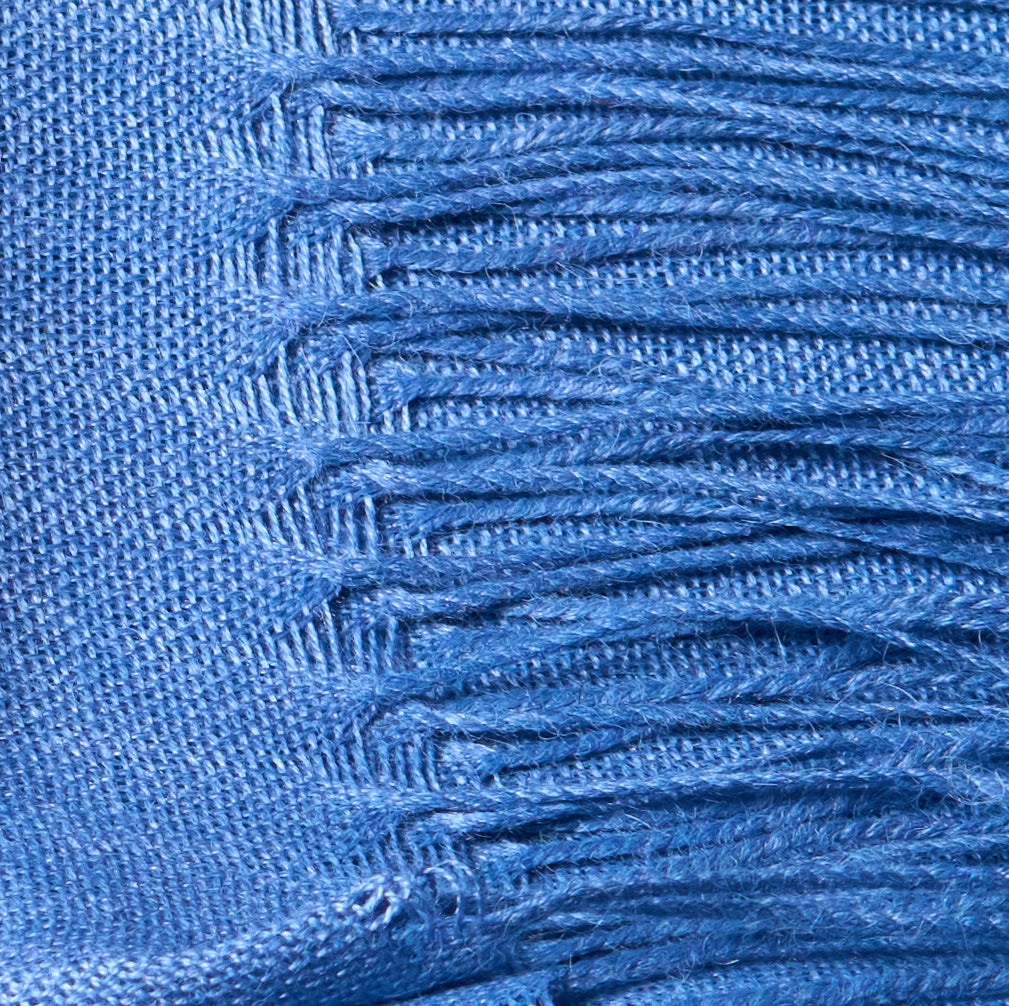 Pashmina 70% Baby-Alpakawolle & 30% Seide Königsblau