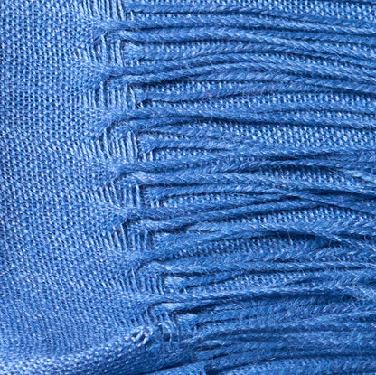 Pashmina 70% Baby-Alpakawolle & 30% Seide Königsblau