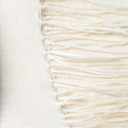 Pashmina 70% Baby-Alpakawolle & 30% Seide Elfenbein