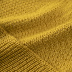 Mütze aus 100 % Baby-Alpakawolle - Goldgelb