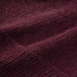 Mütze aus 100 % Baby-Alpakawolle - Weinrot