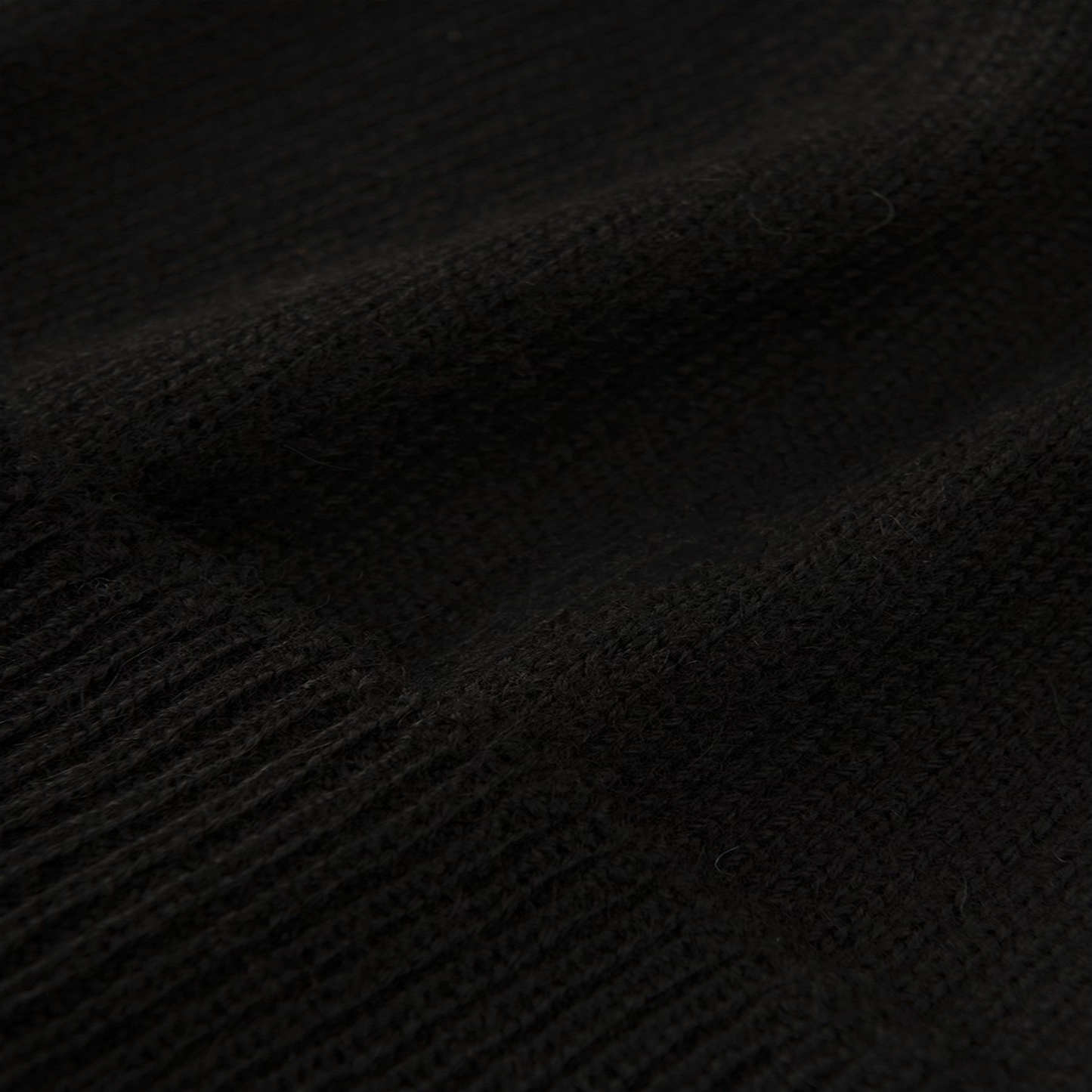 Mütze aus 100 % Baby-Alpakawolle - Schwarz