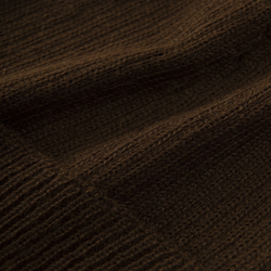 Mütze aus 100 % Baby-Alpakawolle - Dunkelbraun